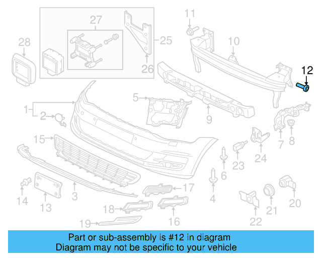 Impact Bar Bolt N-911-964-02 - View 100