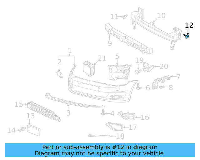 Impact Bar Bolt N-911-964-02 - View 113