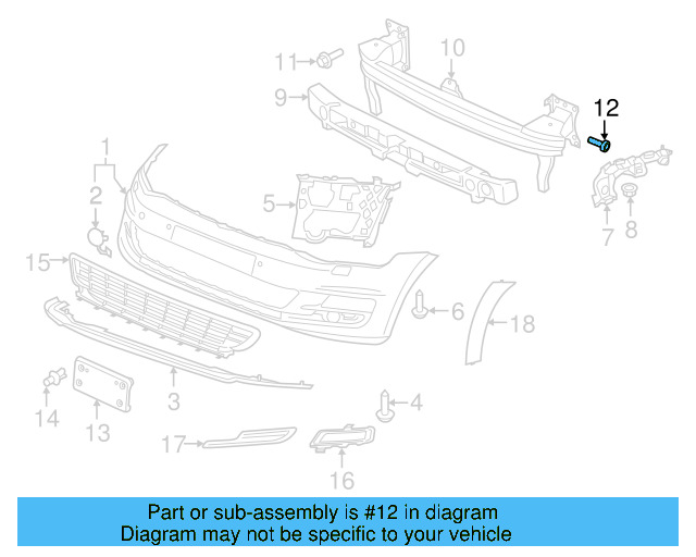 Impact Bar Bolt N-911-964-02 - View 27