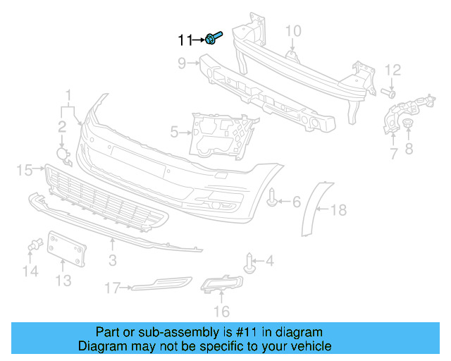 Impact Bar Bolt N-911-964-02 - View 107