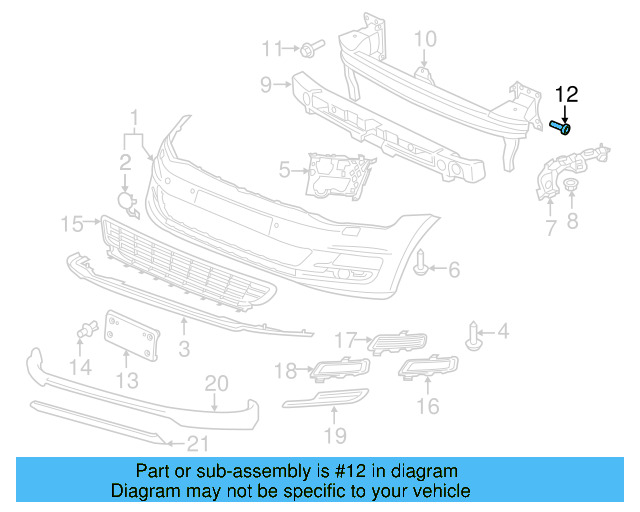 Impact Bar Bolt N-911-964-02 - View 15