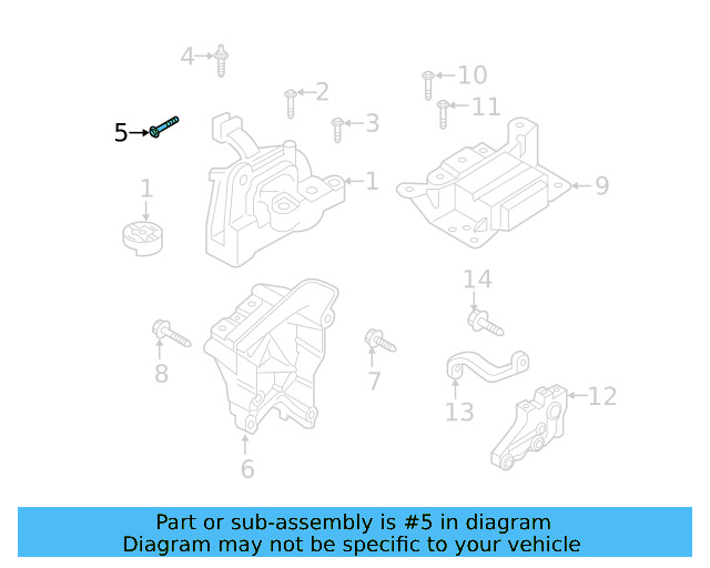 Motor Mount Mount Bolt N-912-040-01 - View 7