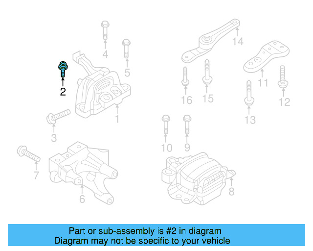 Motor Mount Stud N-910-296-02 - View 58
