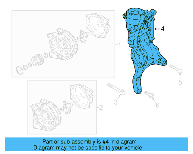 Alternator Bracket 06L-903-143-K - View 13