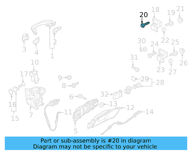 Upper Hinge Mount Bolt N-912-056-02 - View 21
