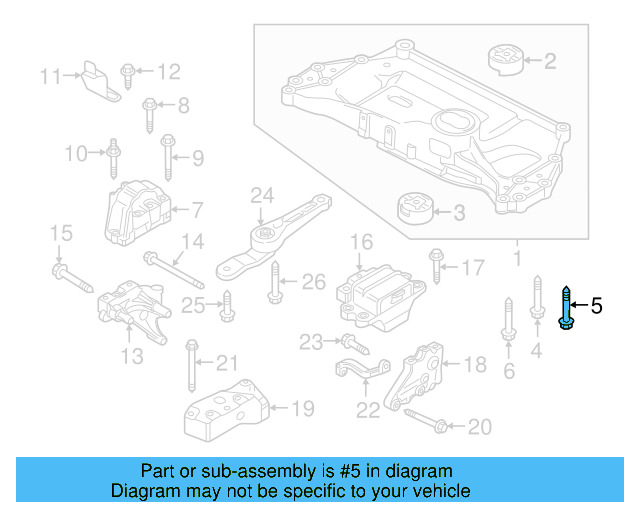 Engine Cradle Mount Bolt N-912-084-01 - View 20