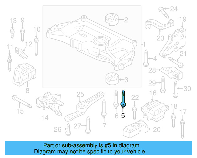 Engine Cradle Mount Bolt N-912-084-01 - View 68