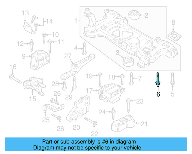 Engine Cradle Mount Bolt N-912-084-01 - View 36