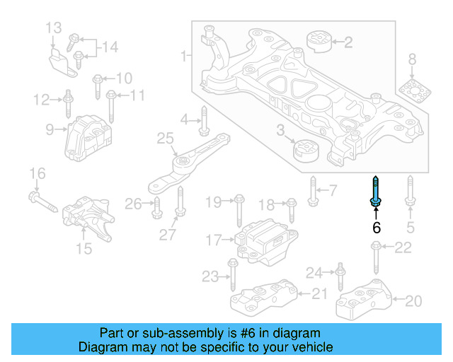Engine Cradle Mount Bolt N-912-084-01 - View 38
