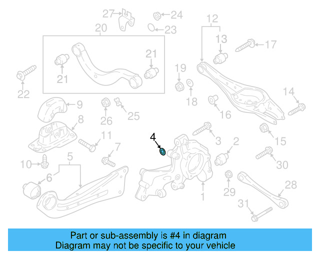 Upper Control Arm Adjust Bolt WHT-000-227 - View 30