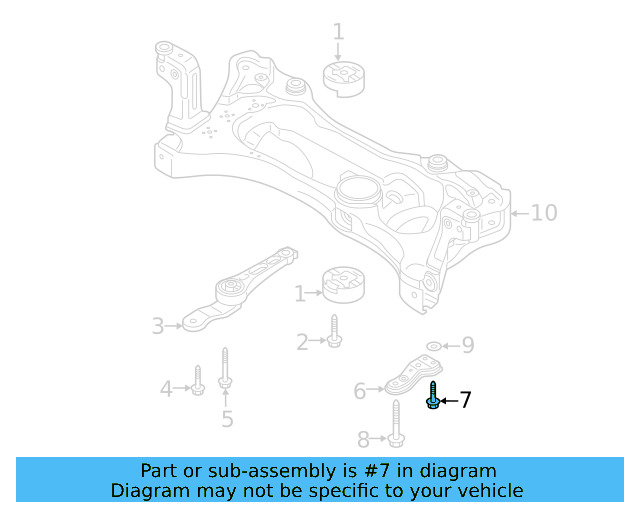 Side Support Mount Bolt N-912-312-01 - View 73