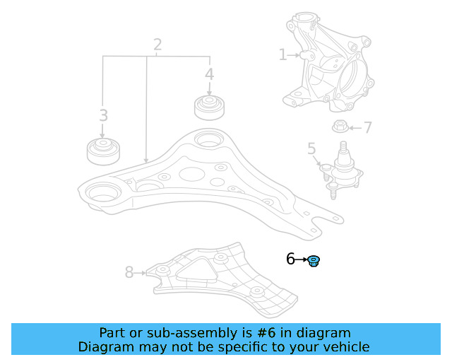 Ball Joint Nut N-912-332-01 - View 5