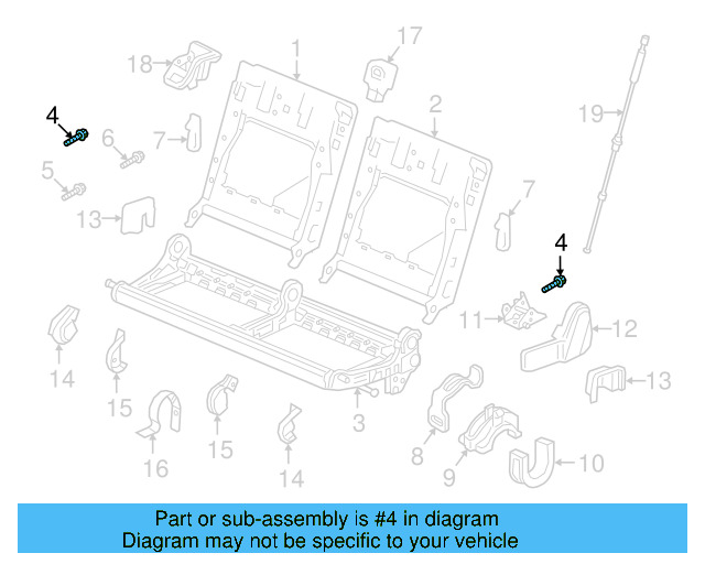 Seat Frame Rivet N-912-673-01 - View 3