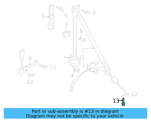 Buckle End Mount Bolt N-989-236-02 - View 45