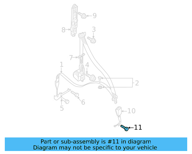 Buckle End Mount Bolt N-989-236-02 - View 23