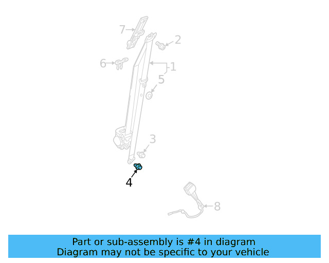 Retractor Assembly Upper Bolt N-989-243-01 - View 72