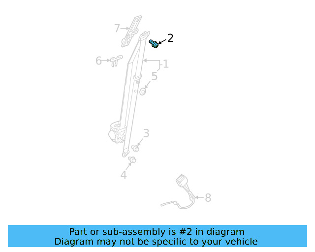 Retractor Assembly Upper Bolt N-989-243-01 - View 70