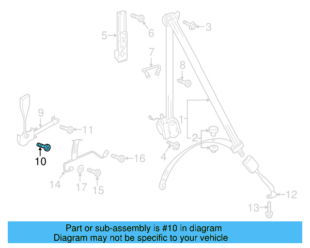 Retractor Assembly Upper Bolt N-989-243-01 - View 28