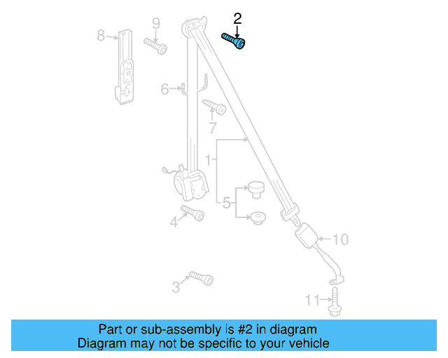 Retractor Assembly Upper Bolt N-989-243-01 - View 26