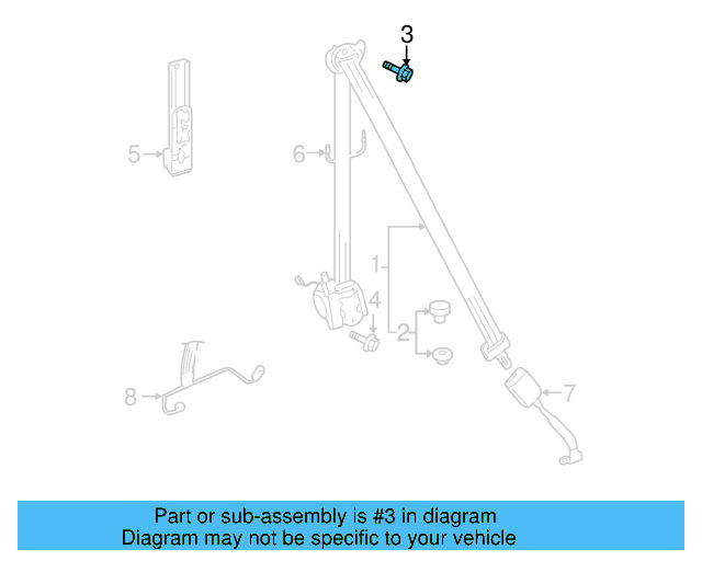 Retractor Assembly Upper Bolt N-989-243-01 - View 63