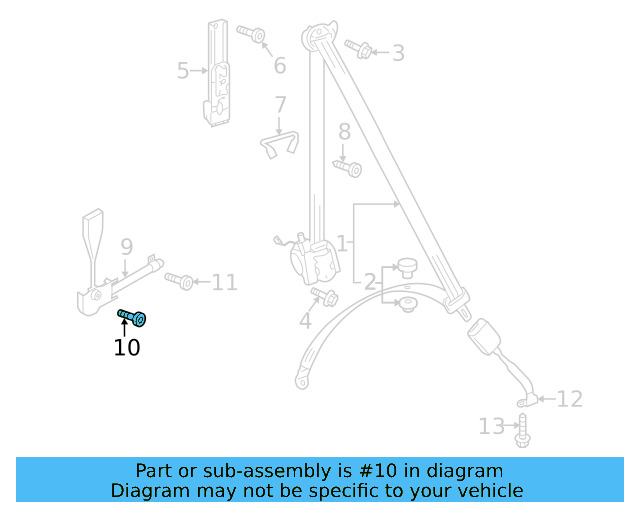 Retractor Assembly Upper Bolt N-989-243-01 - View 65