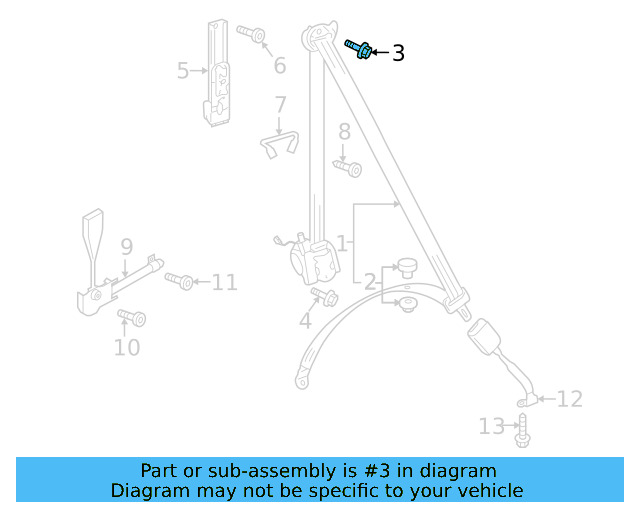 Retractor Assembly Upper Bolt N-989-243-01 - View 66