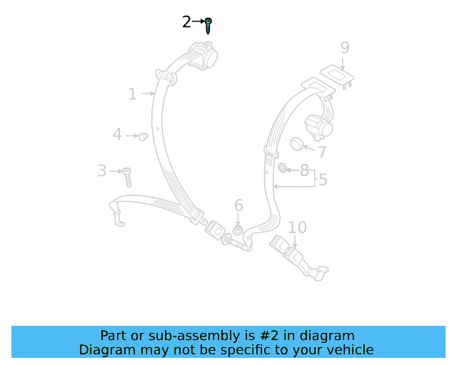 Retractor Assembly Upper Bolt N-989-243-01 - View 68