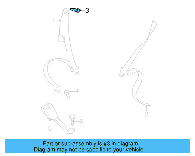Outer Belt Assembly Upper Bolt N-989-260-01 - View 81