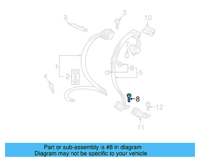 Retractor Assembly Upper Bolt N-989-243-01 - View 24