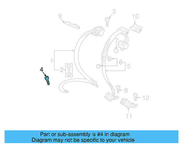 Outer Belt Assembly Lower Bolt WHT-003-682 - View 74