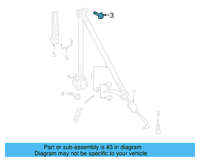 Retractor Assembly Upper Bolt N-989-243-01 - View 58