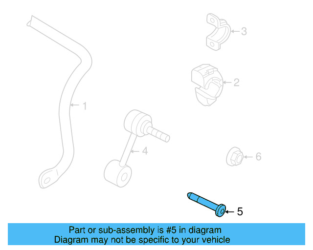 Stabilizer Link Bolt WHT-000-226 - View 43
