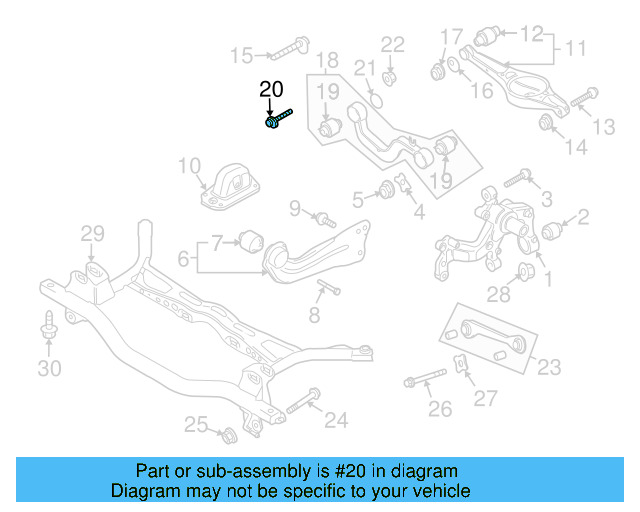 Upper Control Arm Adjust Bolt WHT-000-227 - View 20