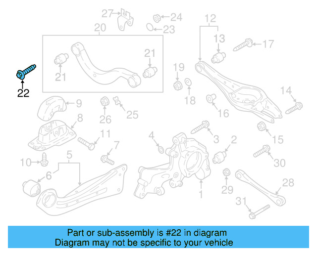 Upper Control Arm Adjust Bolt WHT-000-227 - View 23