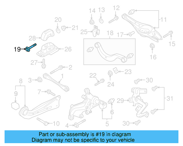 Upper Control Arm Adjust Bolt WHT-000-227 - View 24