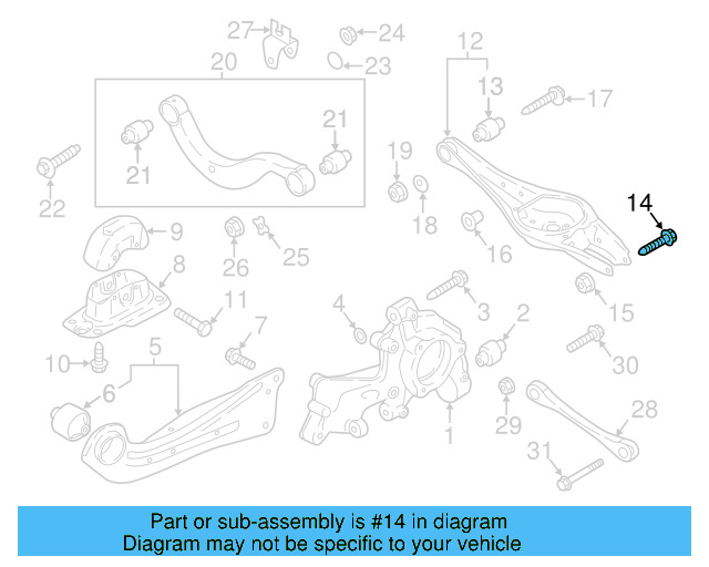 Upper Control Arm Adjust Bolt WHT-000-227 - View 28