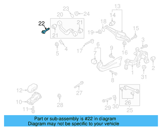 Upper Control Arm Adjust Bolt WHT-000-227 - View 71