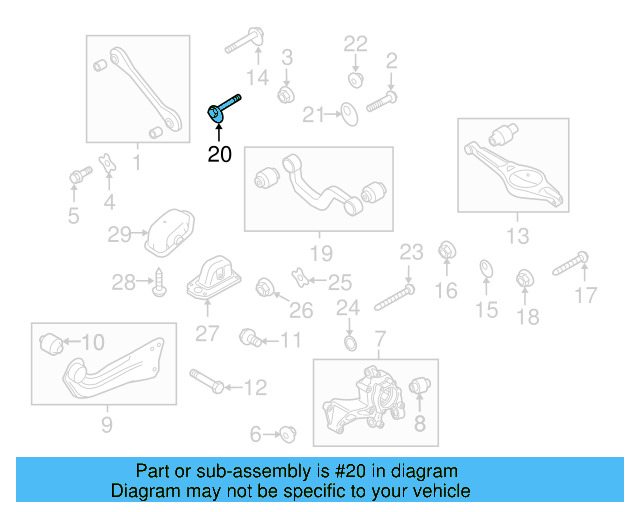 Upper Control Arm Adjust Bolt WHT-000-227 - View 87