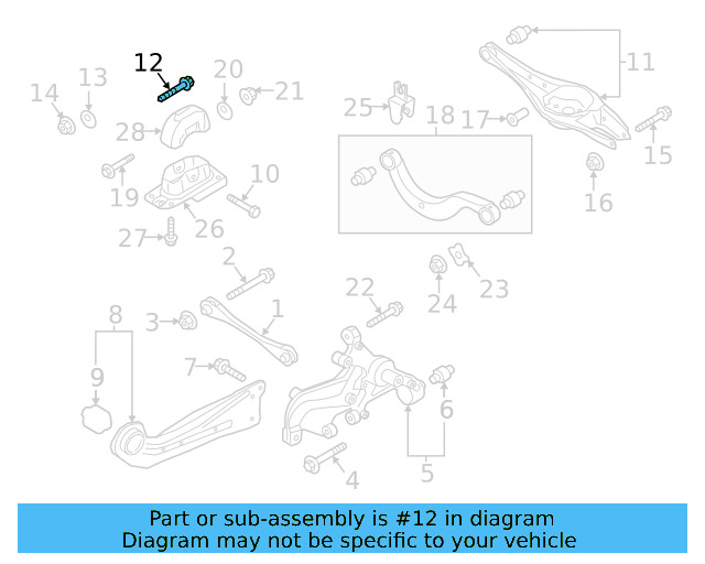 Upper Control Arm Adjust Bolt WHT-000-227 - View 103