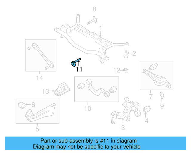 Upper Control Arm Adjust Bolt WHT-000-227 - View 36