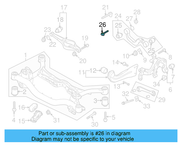 Upper Control Arm Adjust Bolt WHT-000-227 - View 108