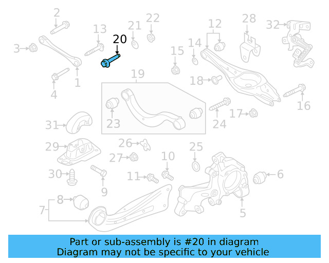 Upper Control Arm Adjust Bolt WHT-000-227 - View 39