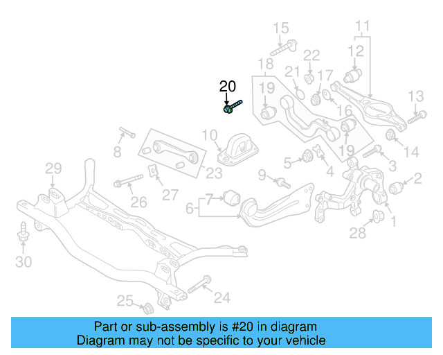 Upper Control Arm Adjust Bolt WHT-000-227 - View 90