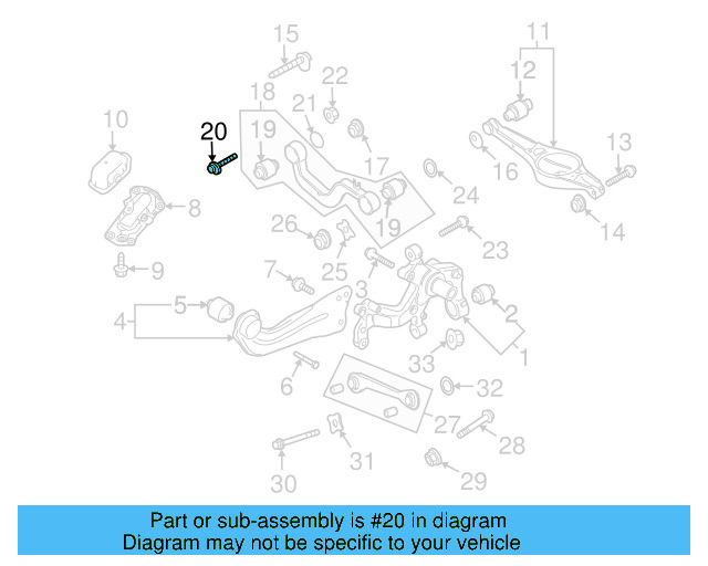 Upper Control Arm Adjust Bolt WHT-000-227 - View 112