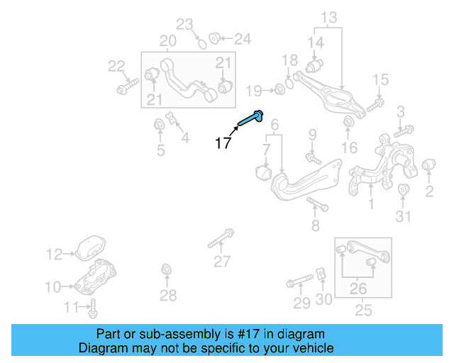 Lower Control Arm Adjust Bolt WHT-000-228 - View 84