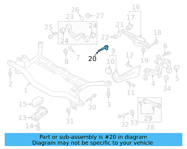 Lower Control Arm Adjust Bolt WHT-000-228 - View 72