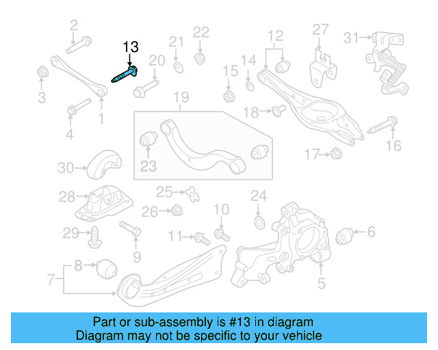 Upper Control Arm Adjust Bolt WHT-000-227 - View 97
