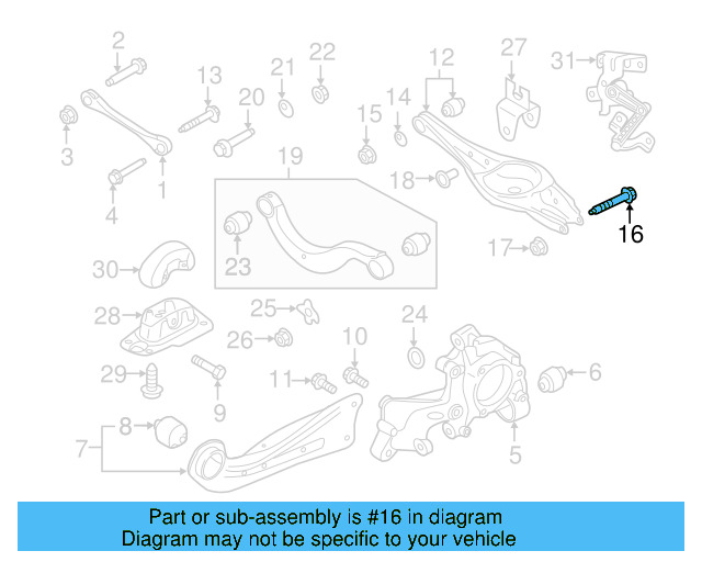 Upper Control Arm Adjust Bolt WHT-000-227 - View 33