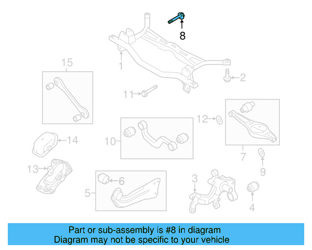 Lower Control Arm Adjust Bolt WHT-000-228 - View 82
