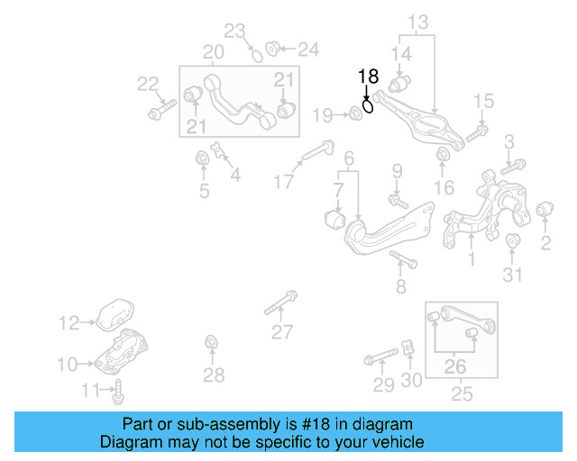 Upper Control Arm Adjust Bolt WHT-000-227 - View 18
